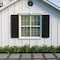 Ekena Millwork Rustic Two Equal Louver Knotty Pine Faux Wood Shutters (Per Pair), Primed Tan, 18"W x 64"H SHULV18X64KPPR - alternate 13
